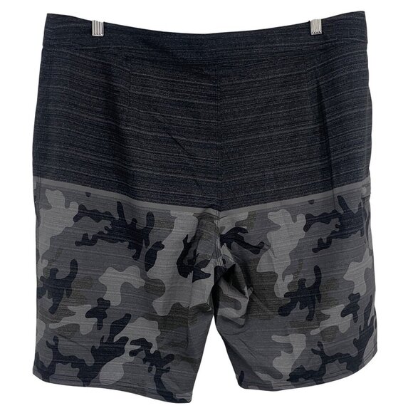 ONeill Mens Camouflage Boardshorts Size 36 Surf Swim Vacation Beach Gray EUC - Picture 4 of 8